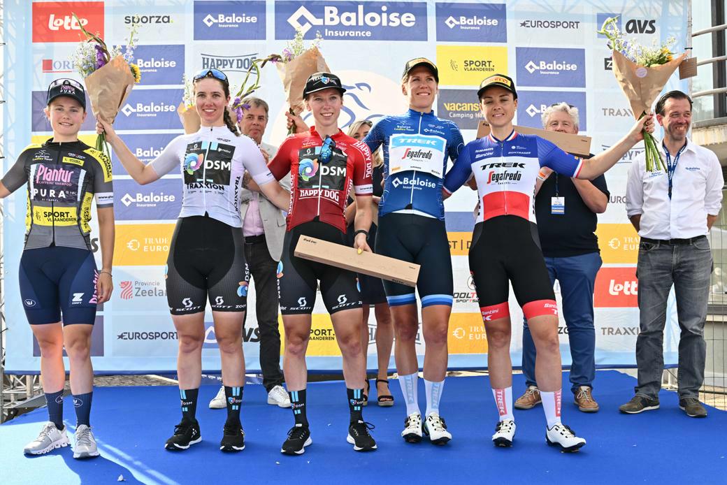 Ellen van Dijk pakt de eindwinst in de Baloise Ladies Tour, ook Lorena Wiebes mag twee keer op het podium